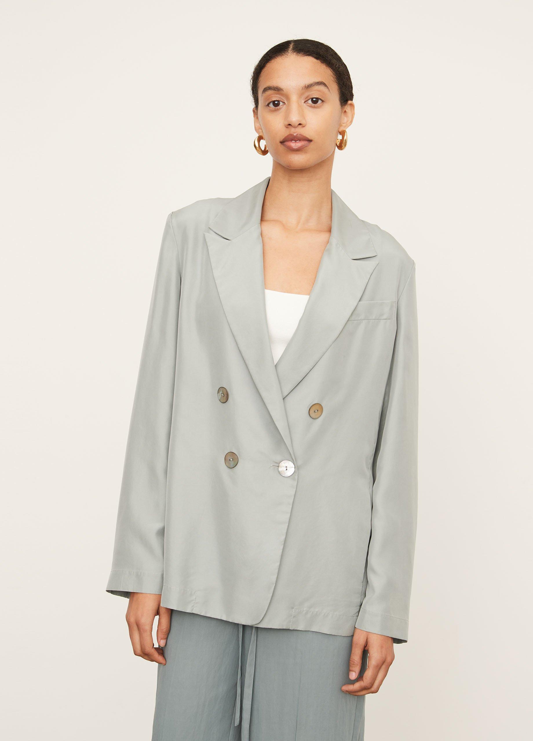 Drapey Silk Blazer image number 1