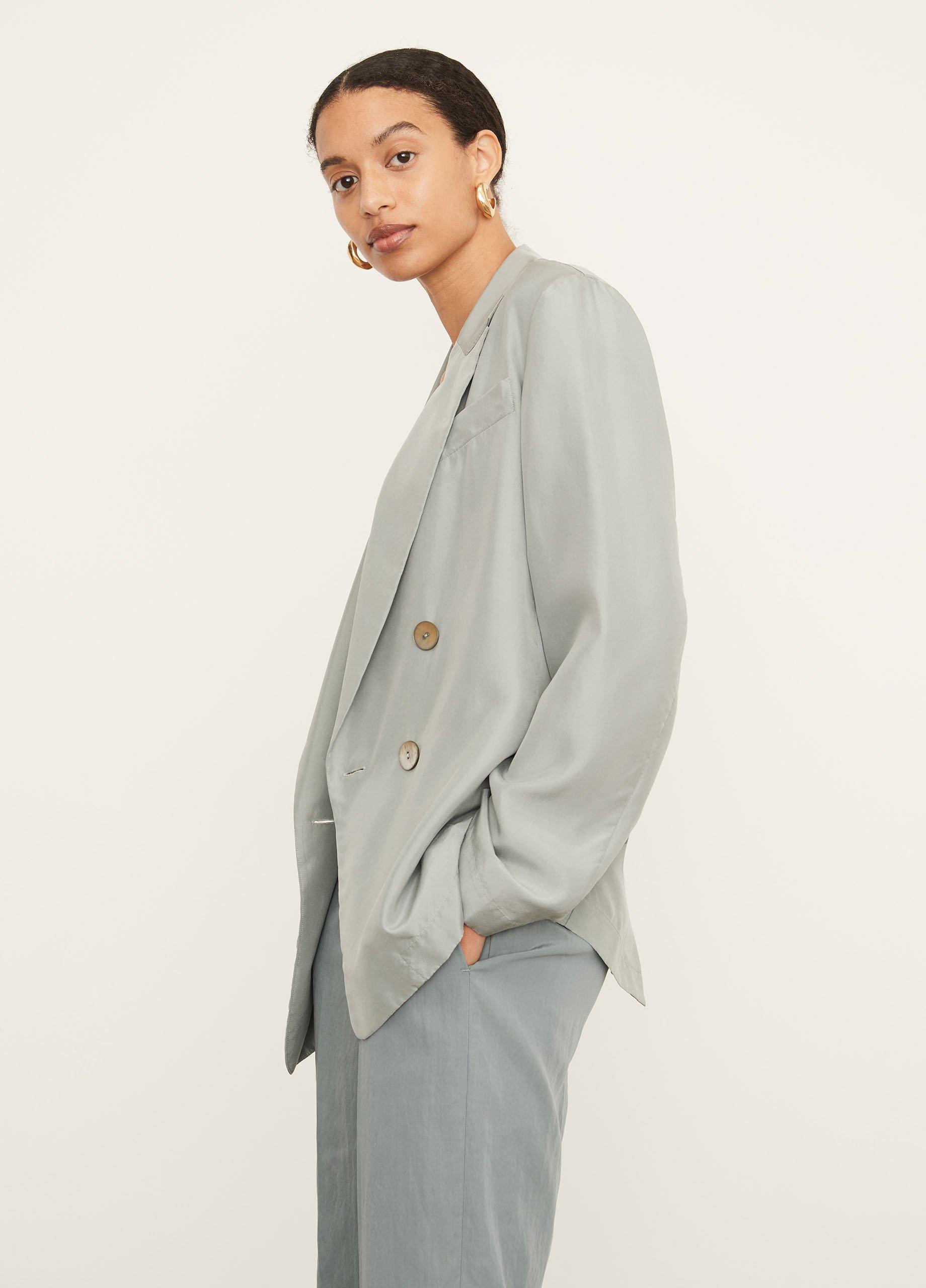 Drapey Silk Blazer image number 2