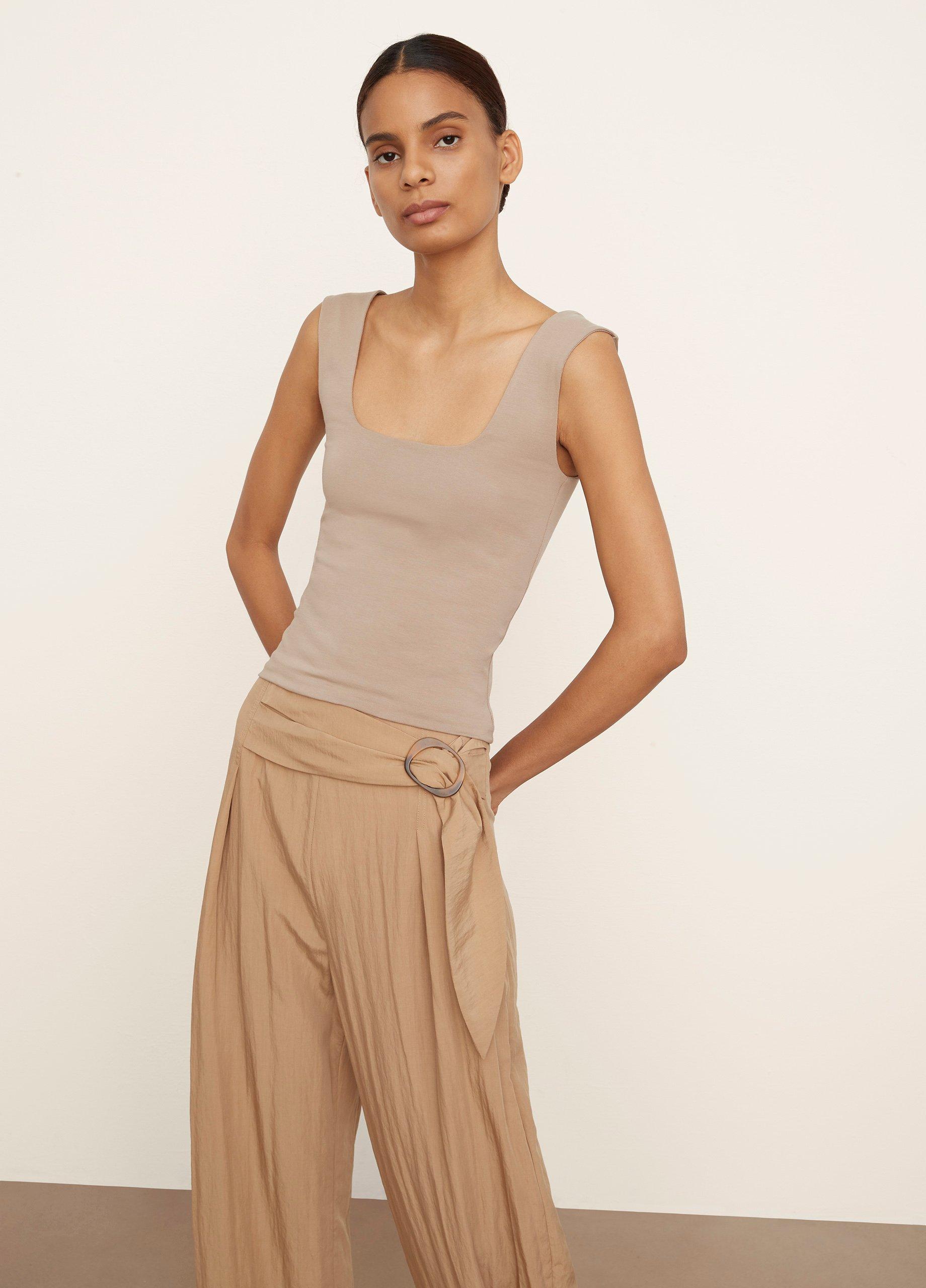 Pima Cotton Square-Neck Camisole image number 1