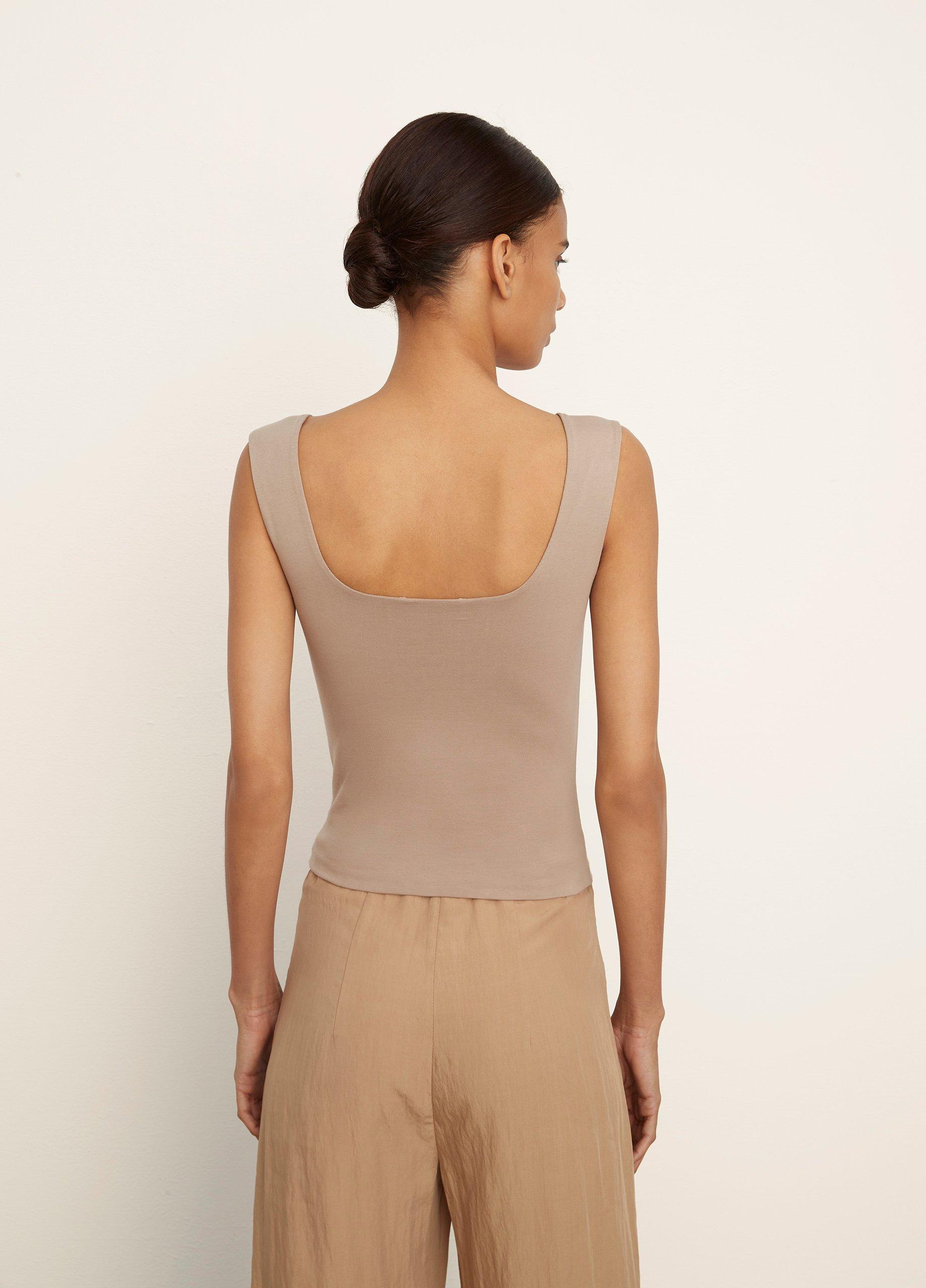 Pima Cotton Square-Neck Camisole image number 3