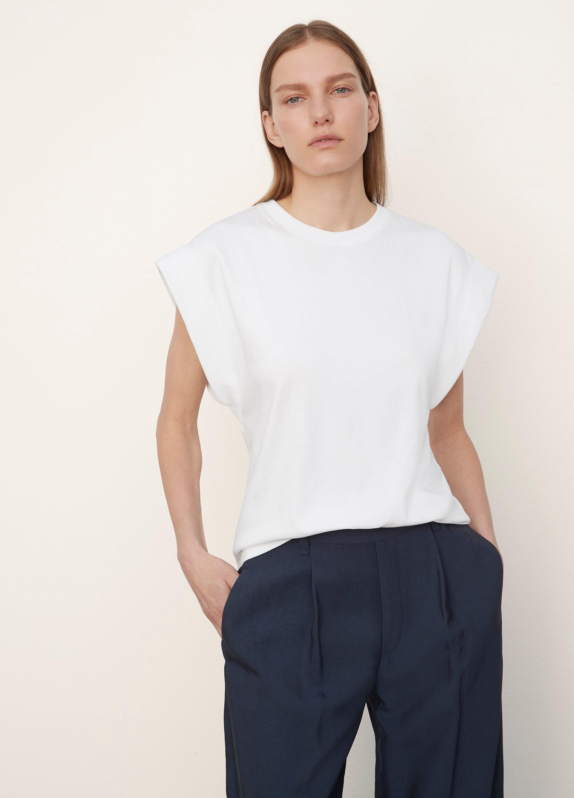 Rib-Trim Muscle T-Shirt image number 1