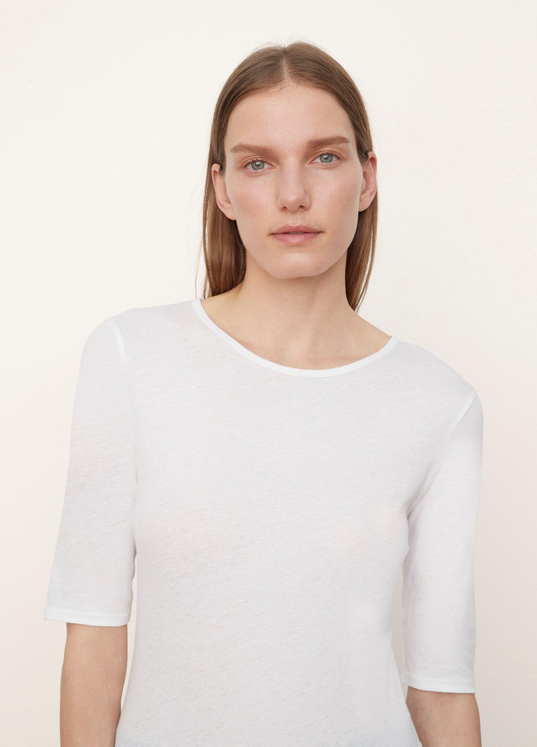 Elbow Sleeve Crew Neck T-Shirt image number 1