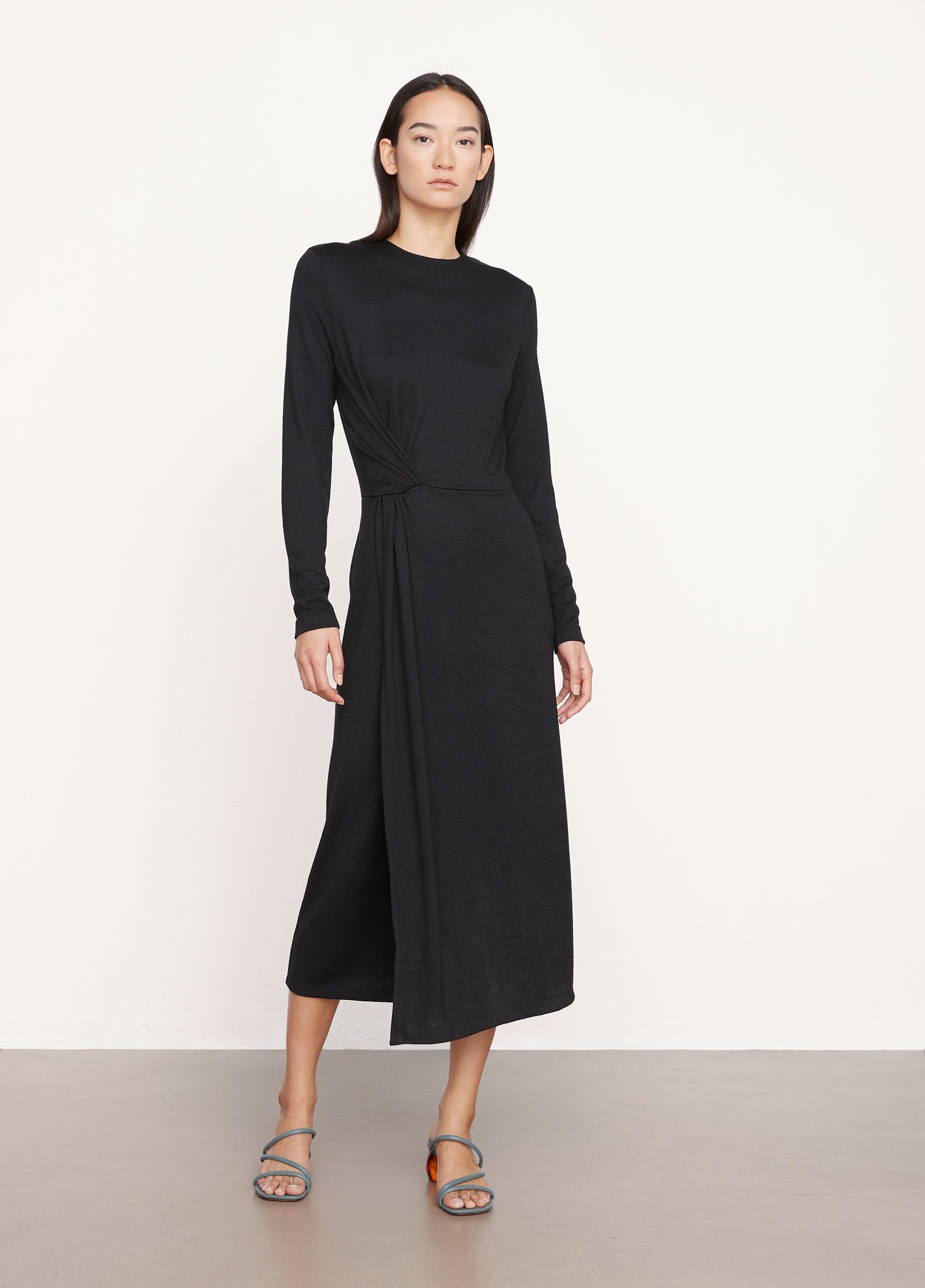Side Twist Long Sleeve Dress image number 0