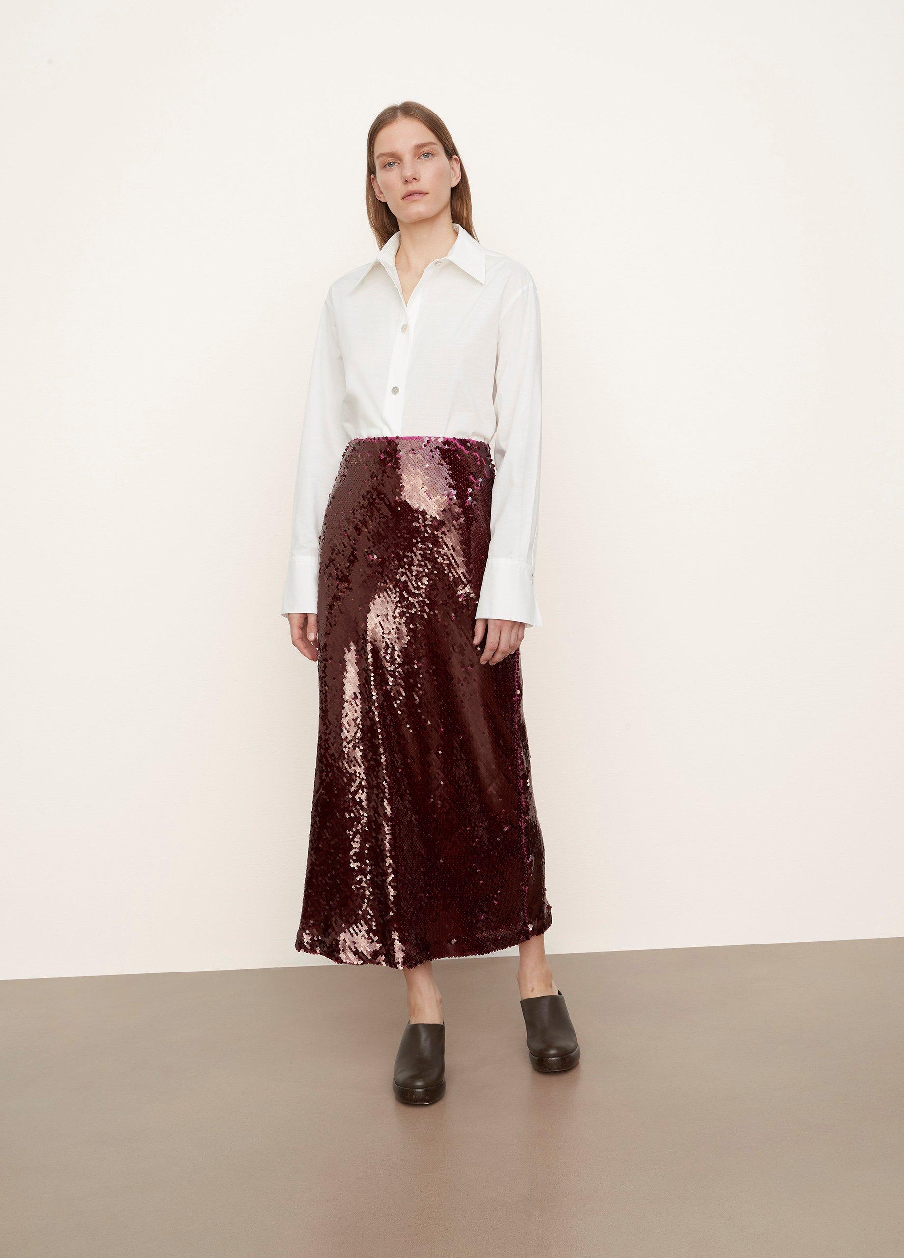 Sequin Slip Skirt image number 0