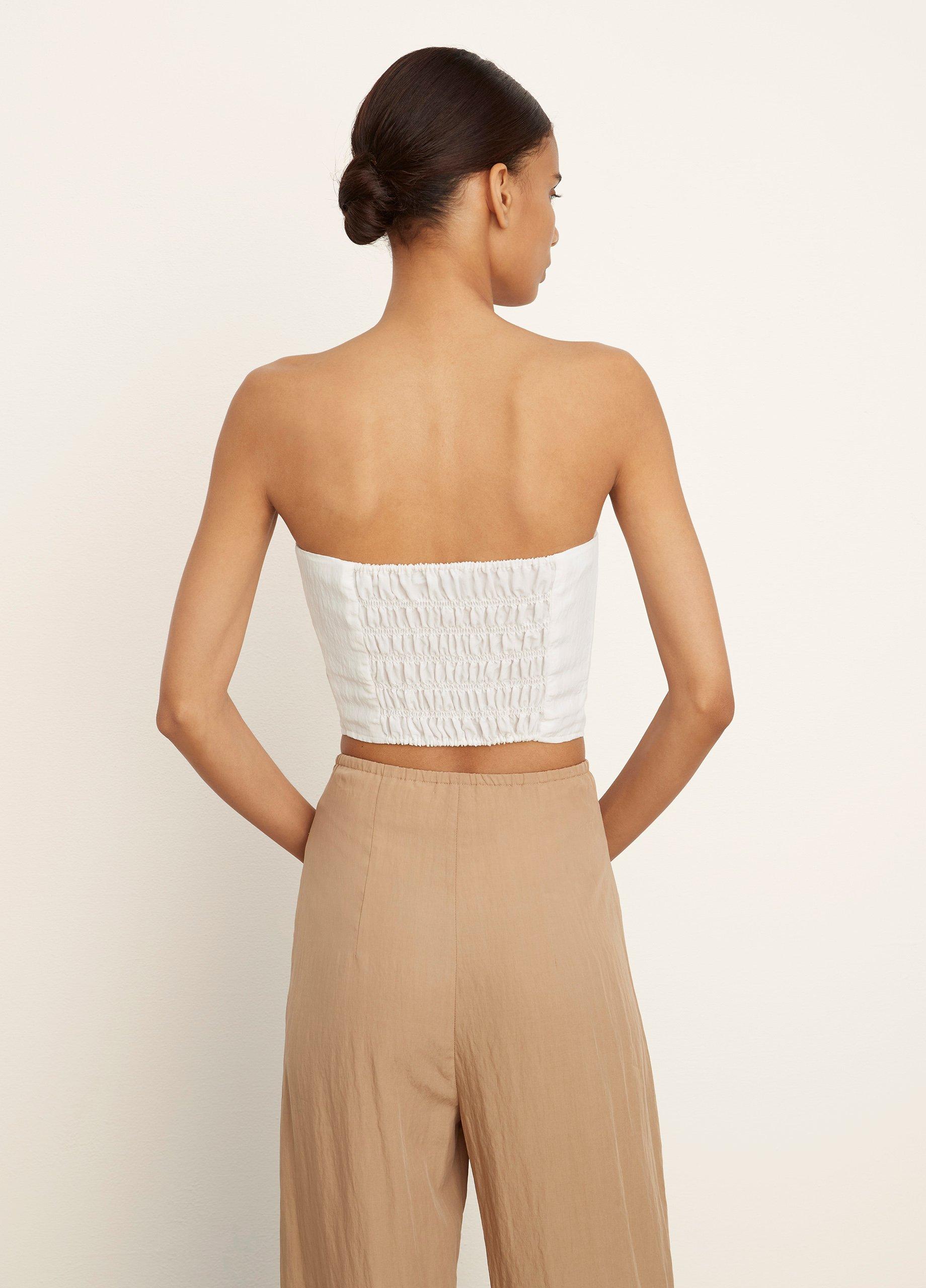 Floral Draped Strapless Top image number 3