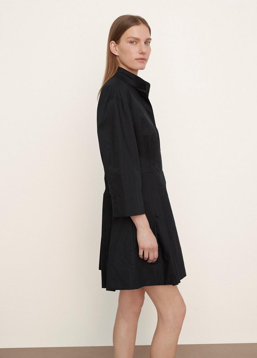 Fitted Band Collar Mini Dress
