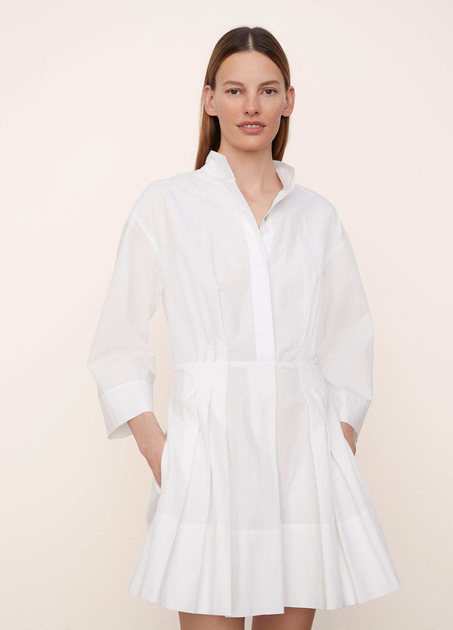 Fitted Band Collar Mini Dress image number 1