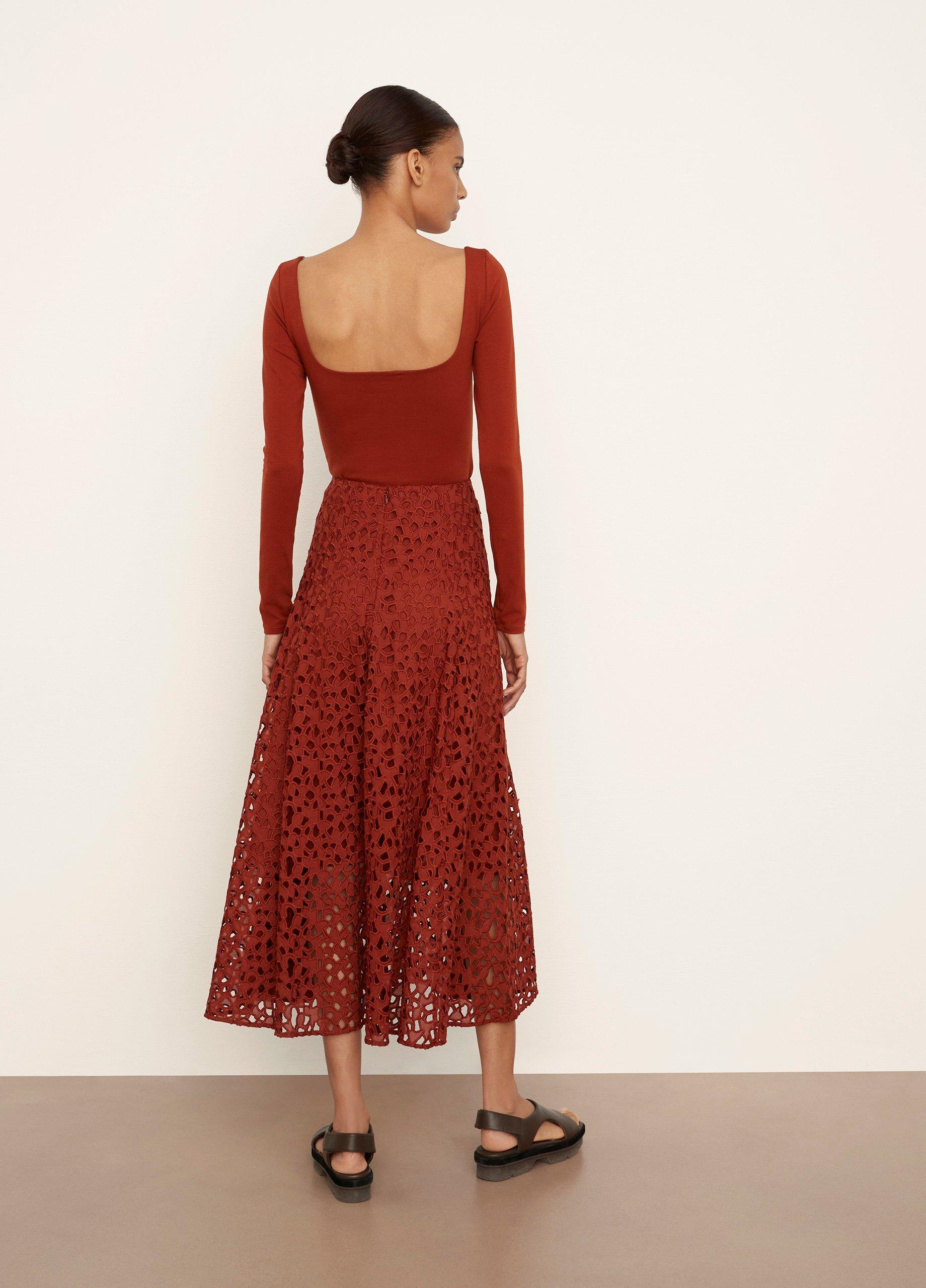 Lace Paneled Slip Skirt image number 3