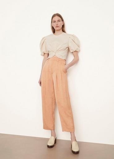 Pleat-Front Tapered Pant image number 1