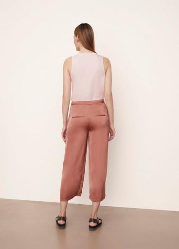 Satin Pleat-Front Wide-Leg Pant in Vince Sold Out Products | Vince