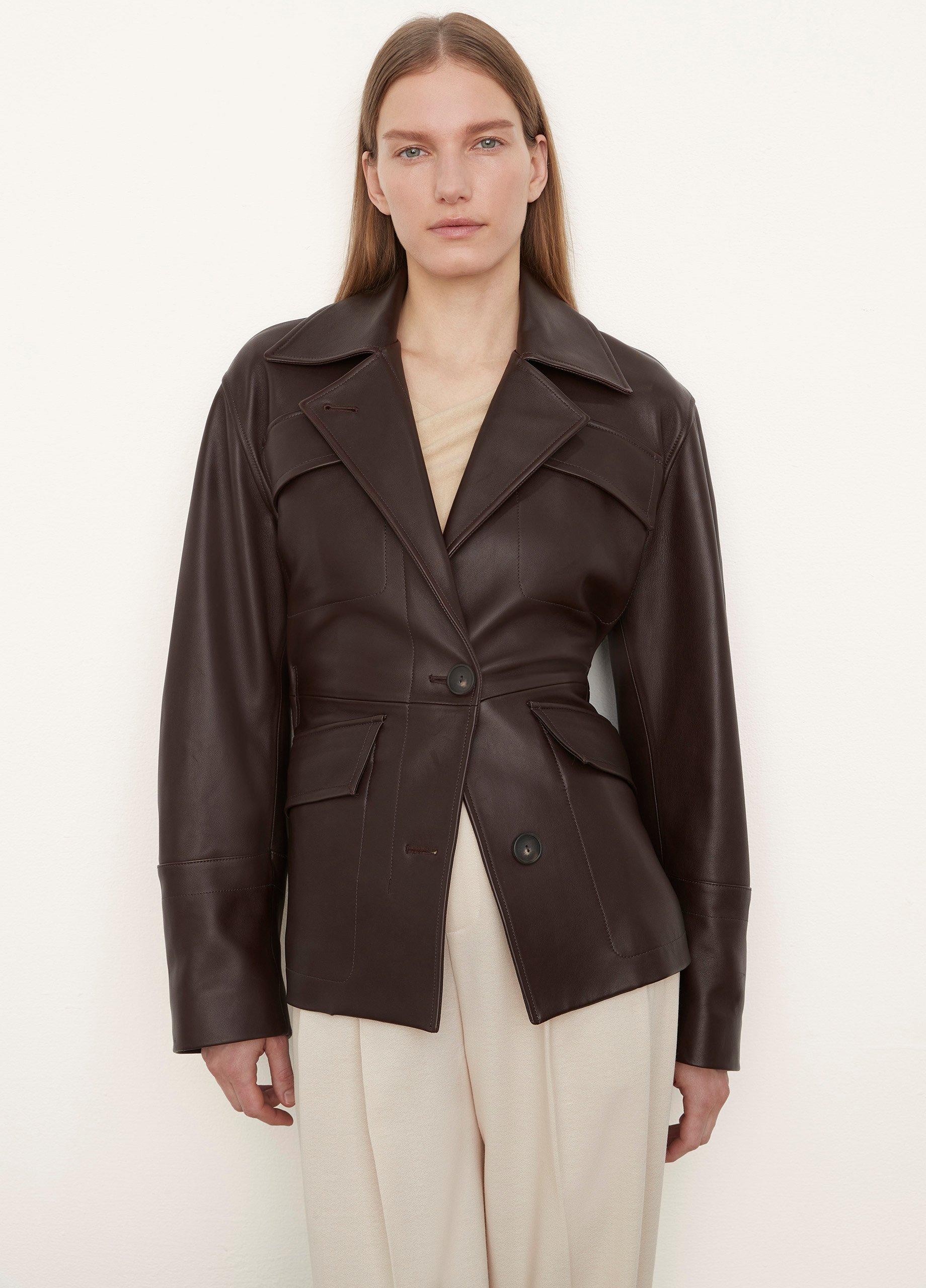 Leather Safari Jacket image number 1