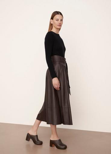 Leather Pleated Skirt image number 2
