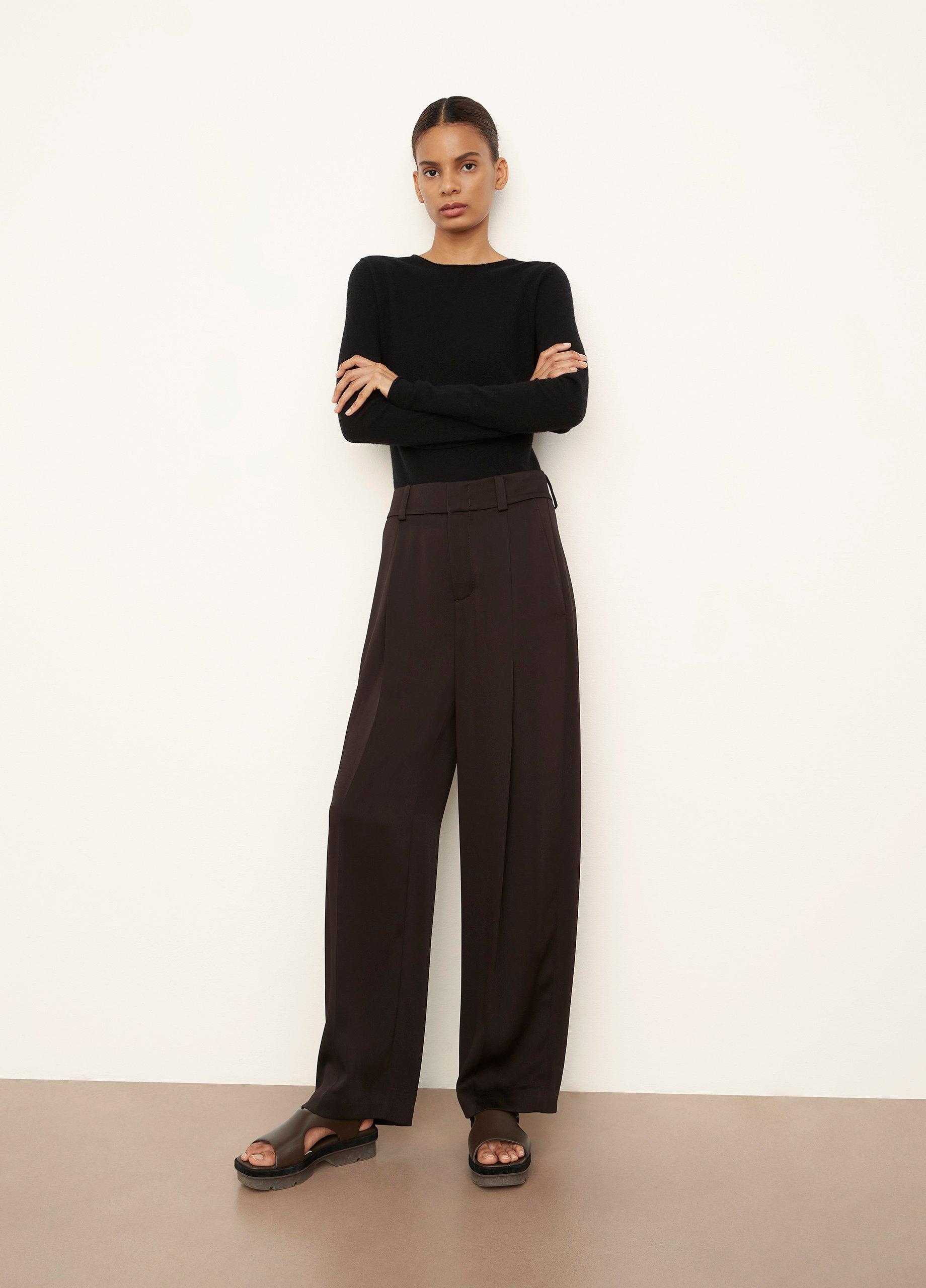 black wide legs pants