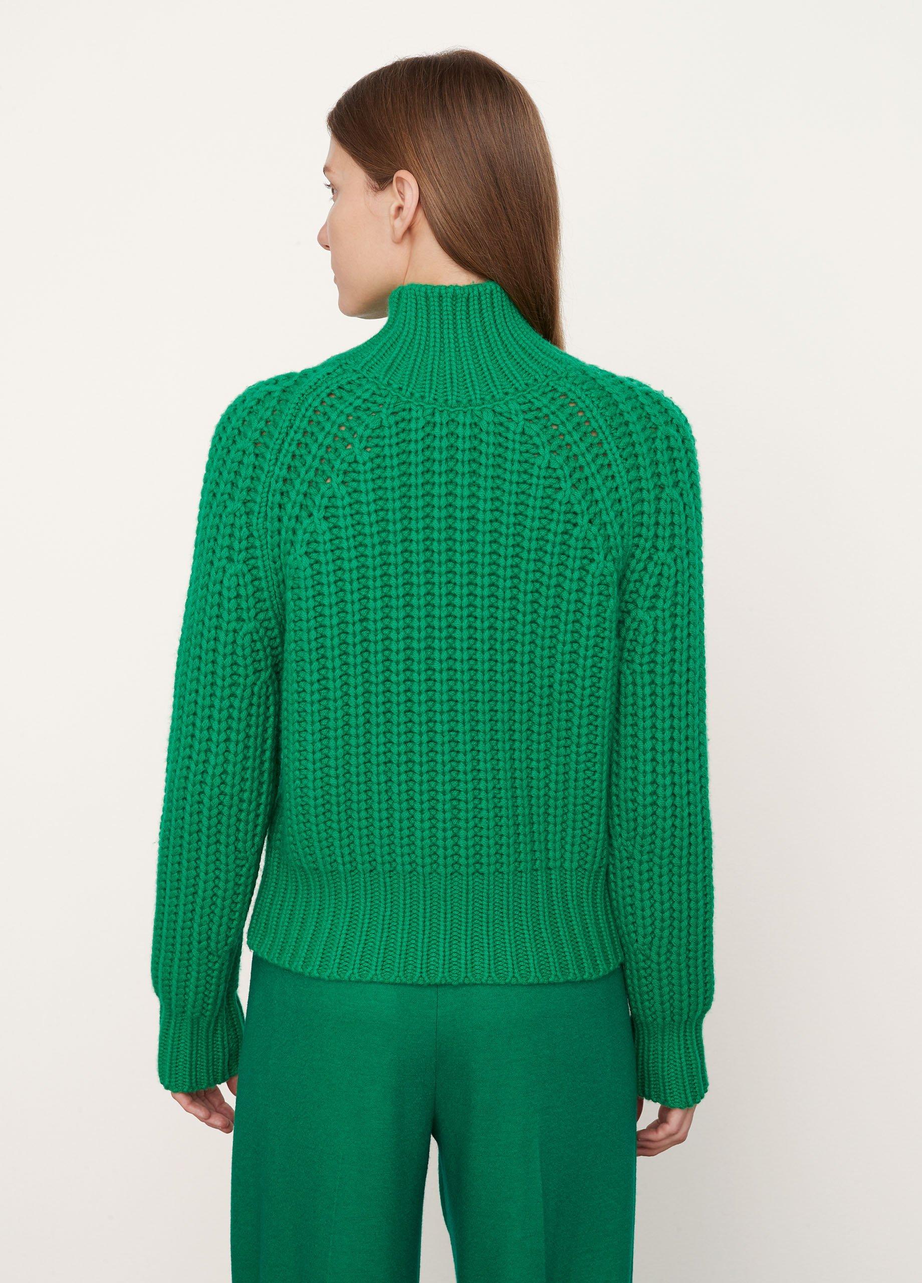 turtle neck textured pullover