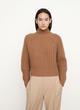 Wool and Cashmere Textured Turtleneck Sweater image number 1