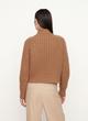 Wool and Cashmere Textured Turtleneck Sweater image number 3