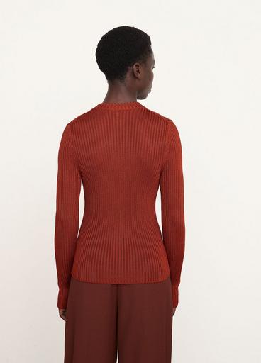 Ribbed Henley Cardigan image number 3