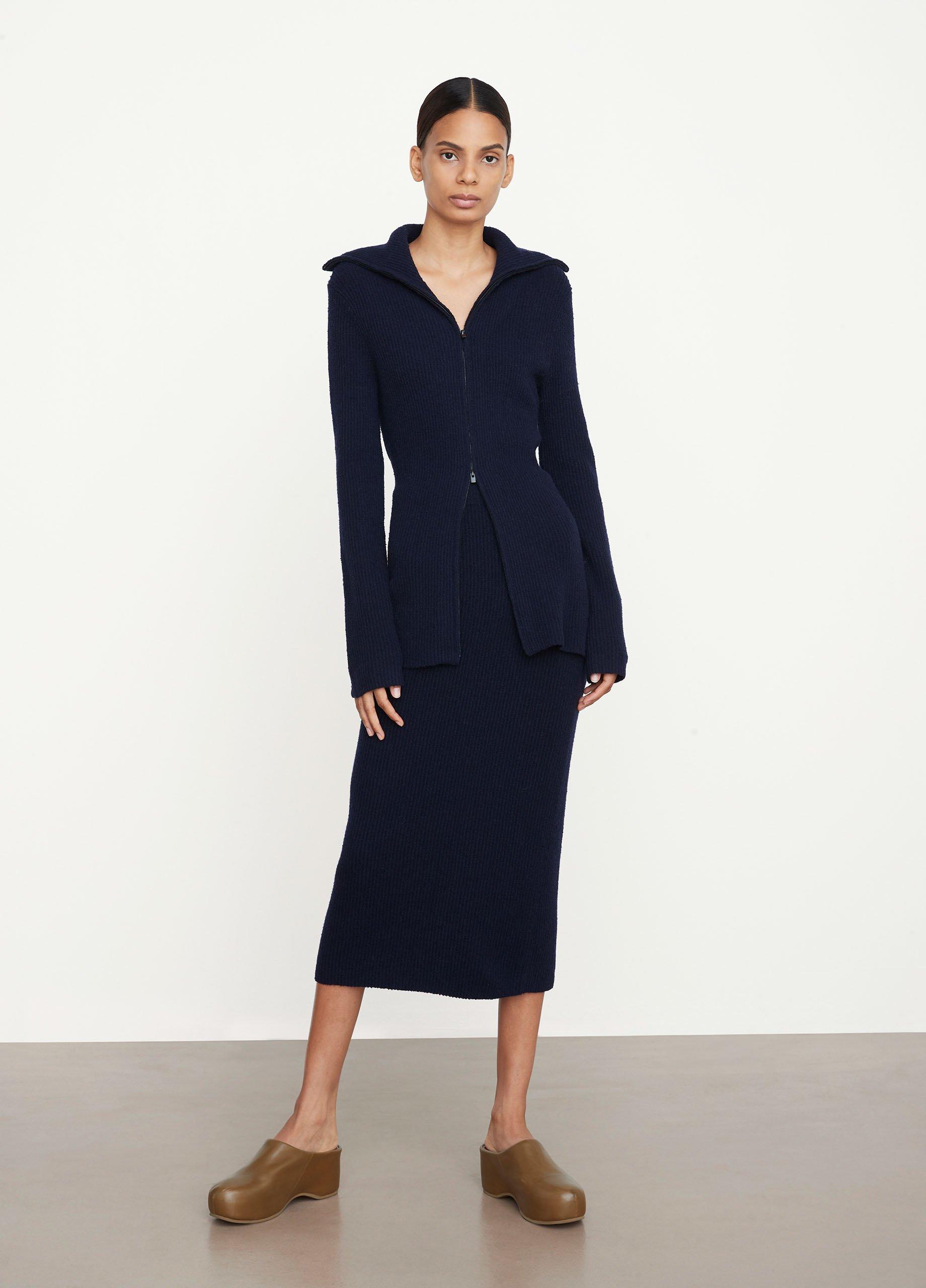 Crimped Wool Collar Cardigan image number 0