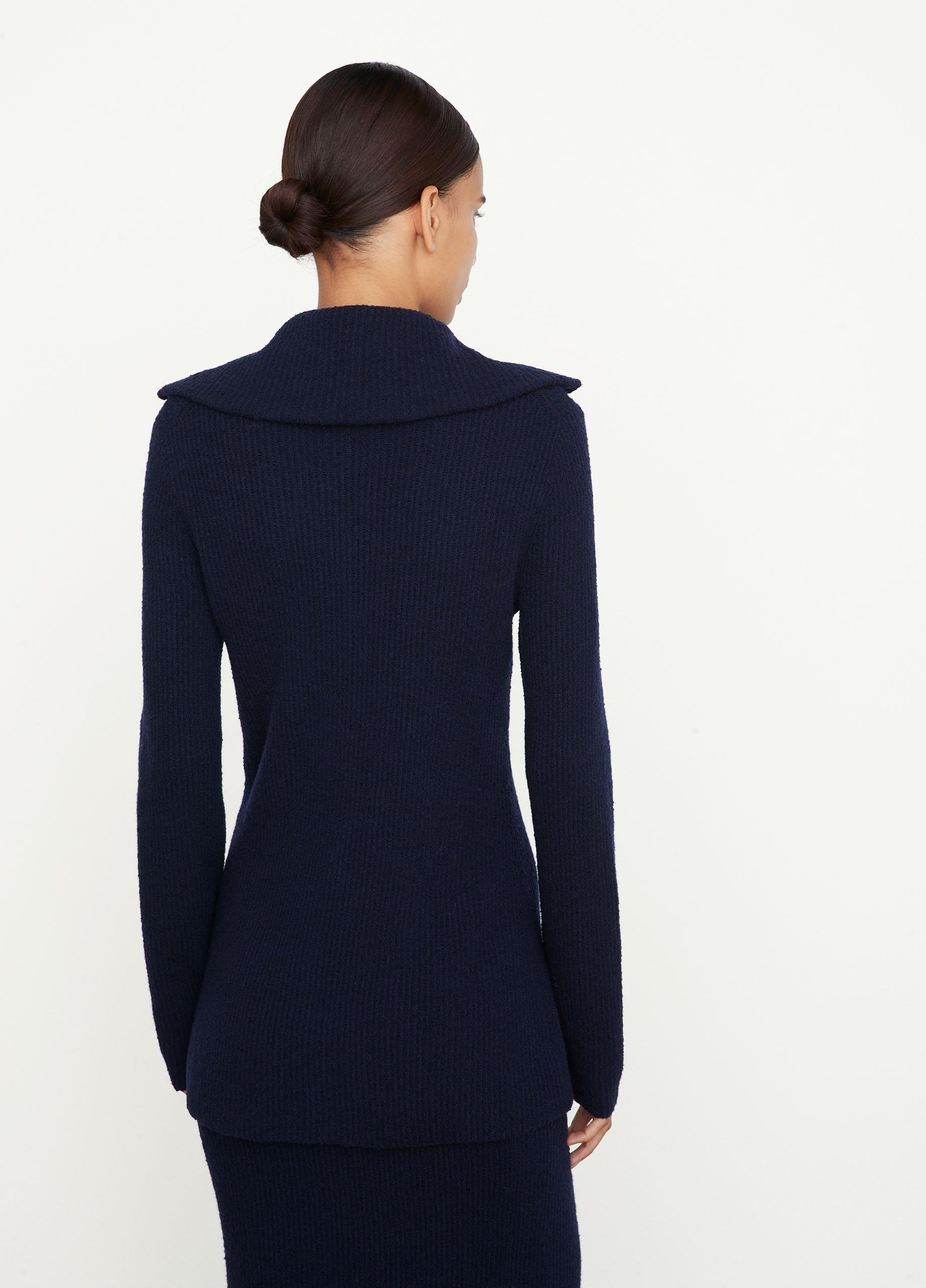 Crimped Wool Collar Cardigan image number 3