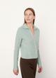 Plush Cashmere Polo Buttoned Cardigan image number 2