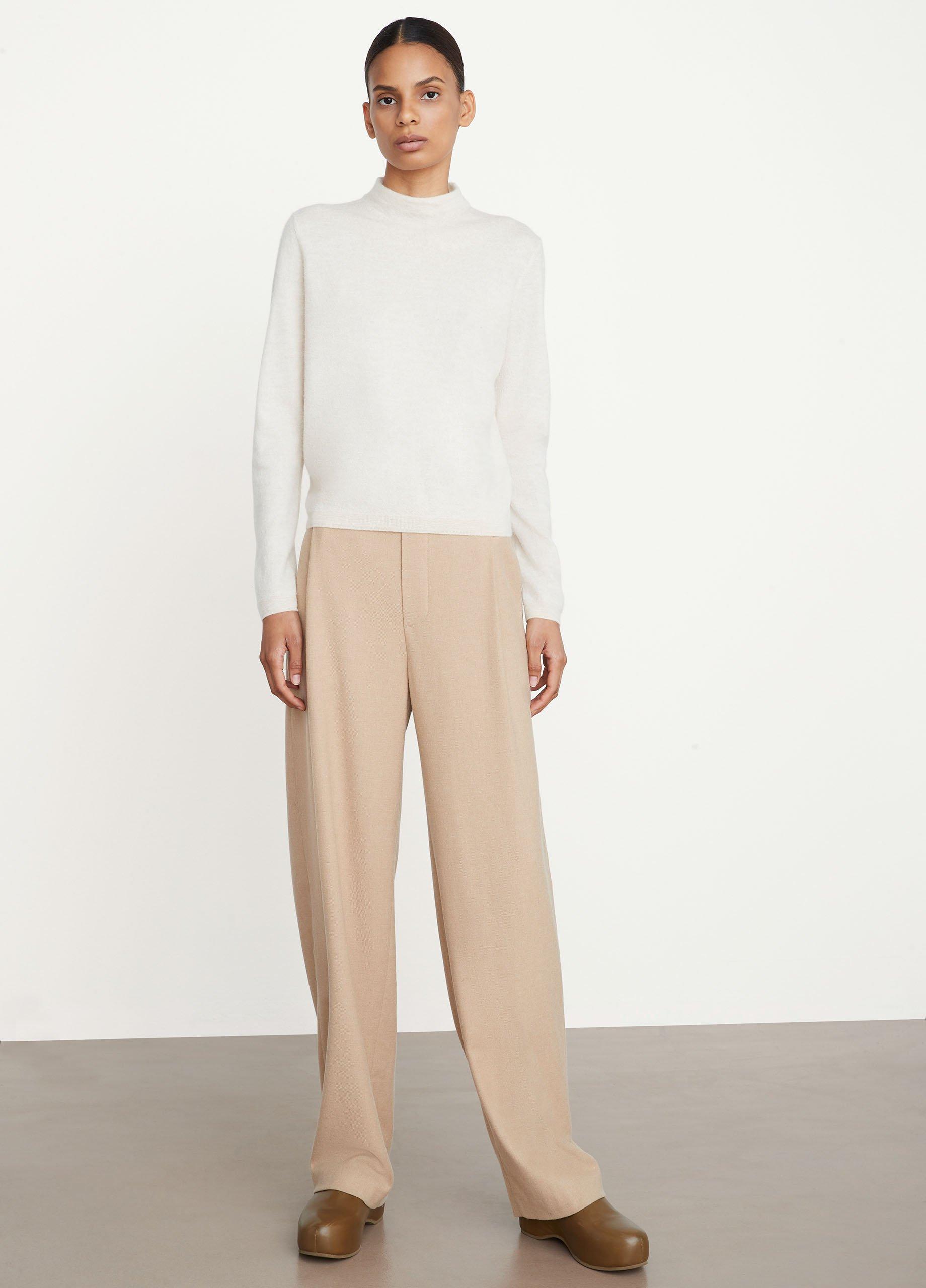 Lightweight Plush Cashmere Funnel Neck Sweater image number 0