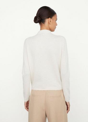 Lightweight Plush Cashmere Funnel Neck Sweater image number 3