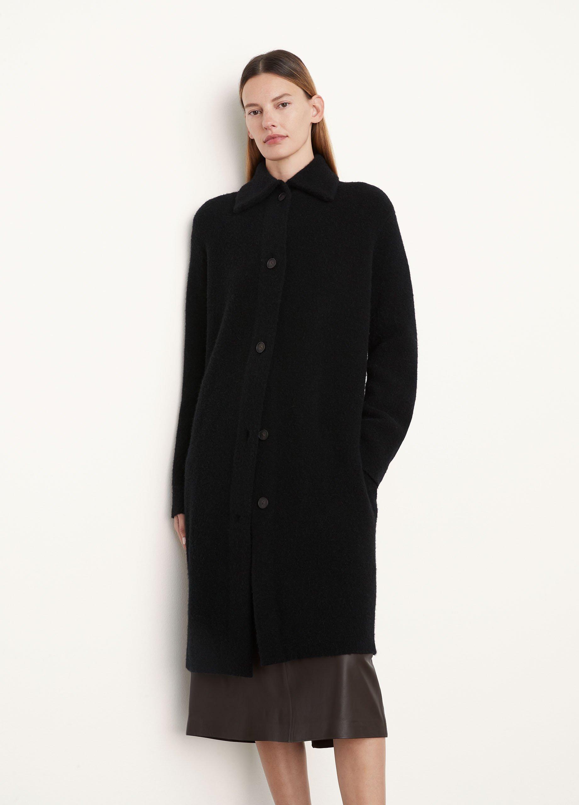 Vince high collar wool on sale coat