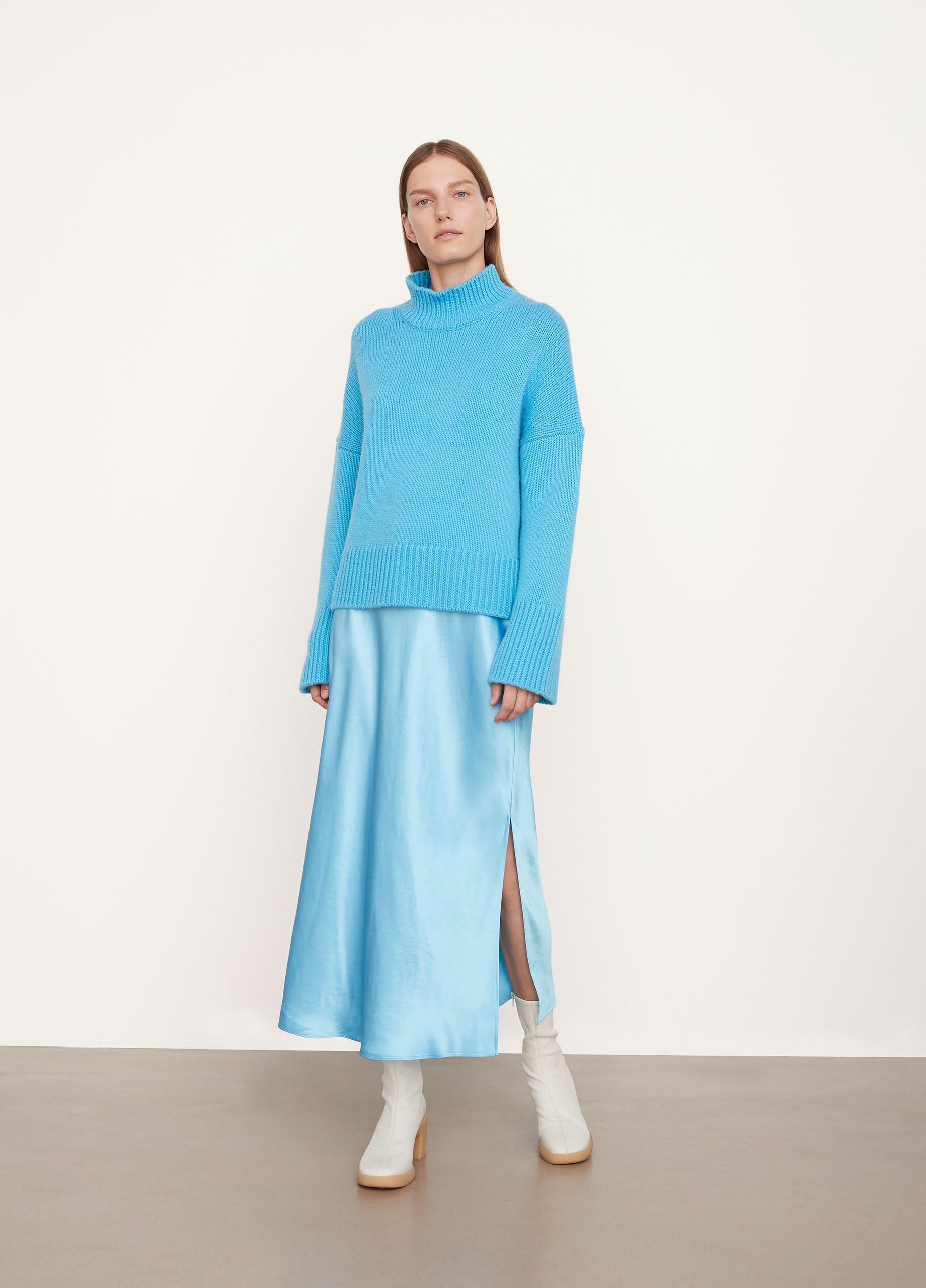 Cashmere and Wool Mock Neck Sweater image number 0