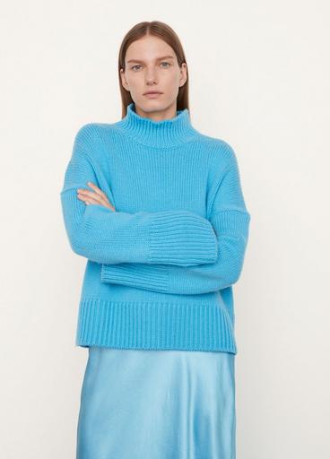 Cashmere and Wool Mock Neck Sweater image number 1