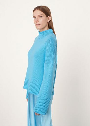 Cashmere and Wool Mock Neck Sweater image number 2