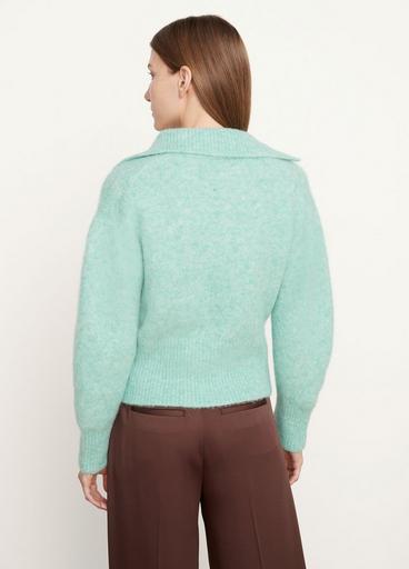 Brushed V-Neck Collar Sweater image number 3