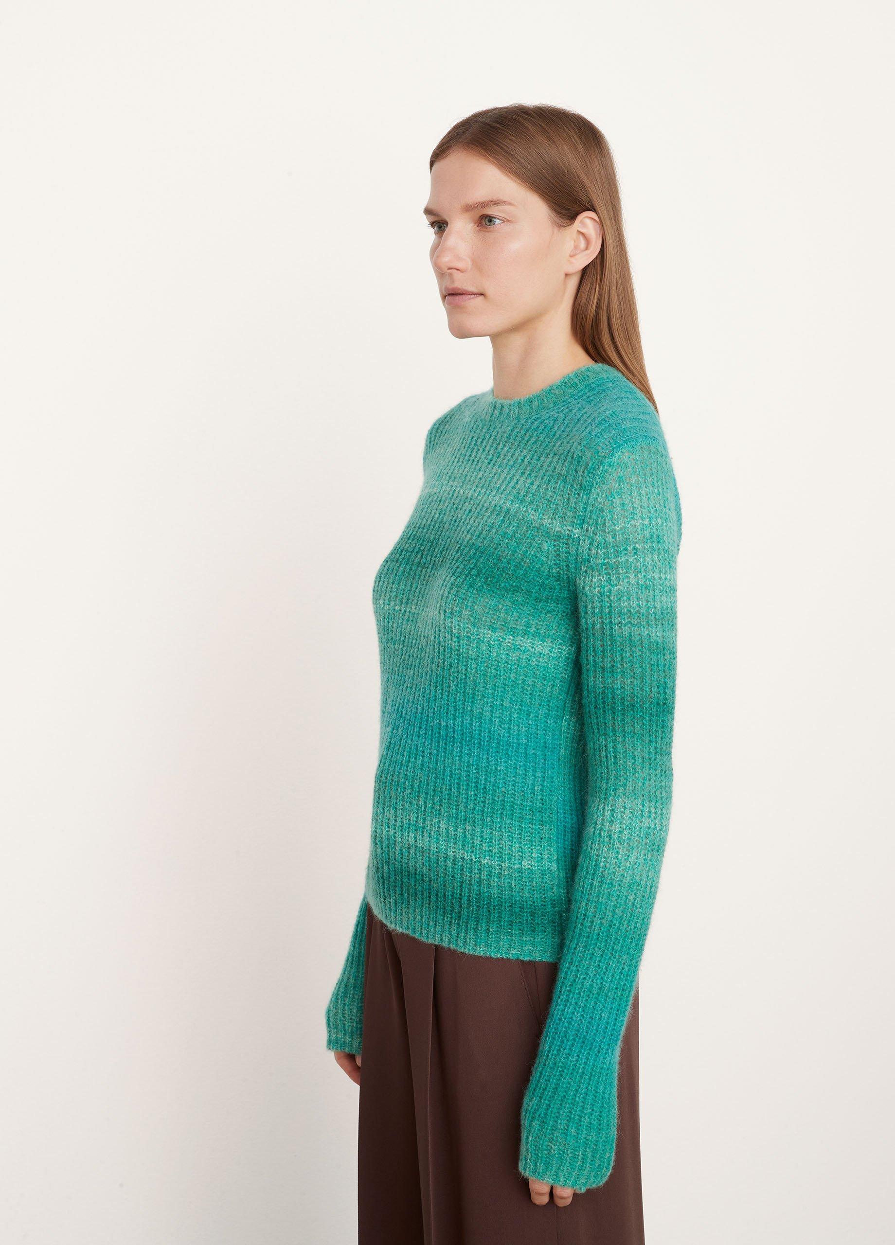 Space Dye Print Crew Neck Sweater image number 2