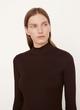 Ribbed Long Sleeve Mock Neck Tee image number 1