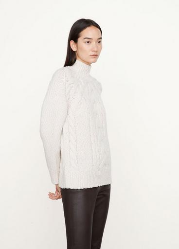 Rising Cable Turtleneck Sweater image number 2
