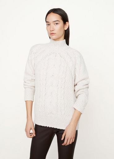 Rising Cable Turtleneck Sweater image number 1