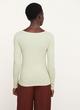 Shallow Scoop Neck Long Sleeve Shirt image number 3