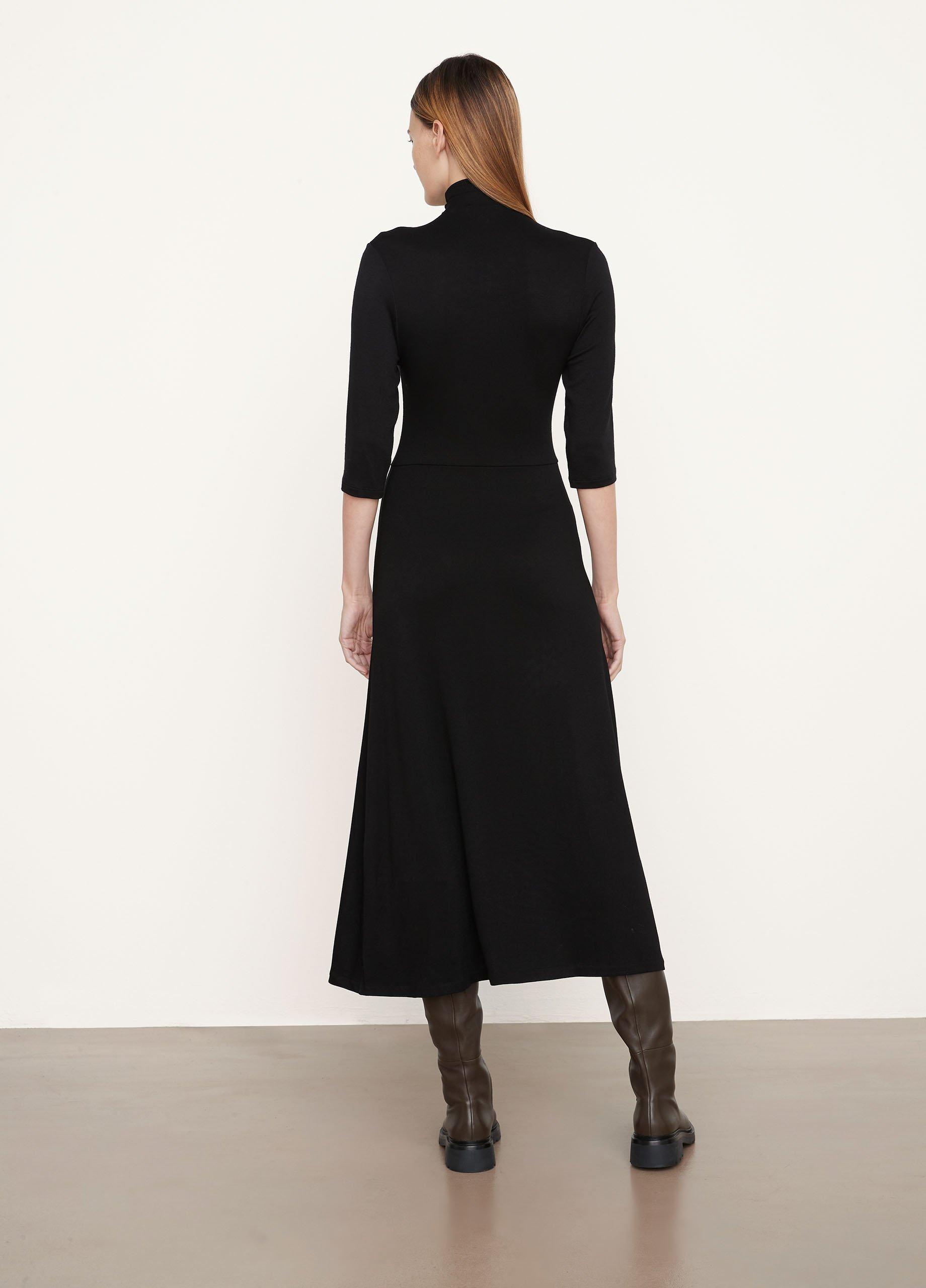 Elbow Sleeve Turtleneck Dress image number 3