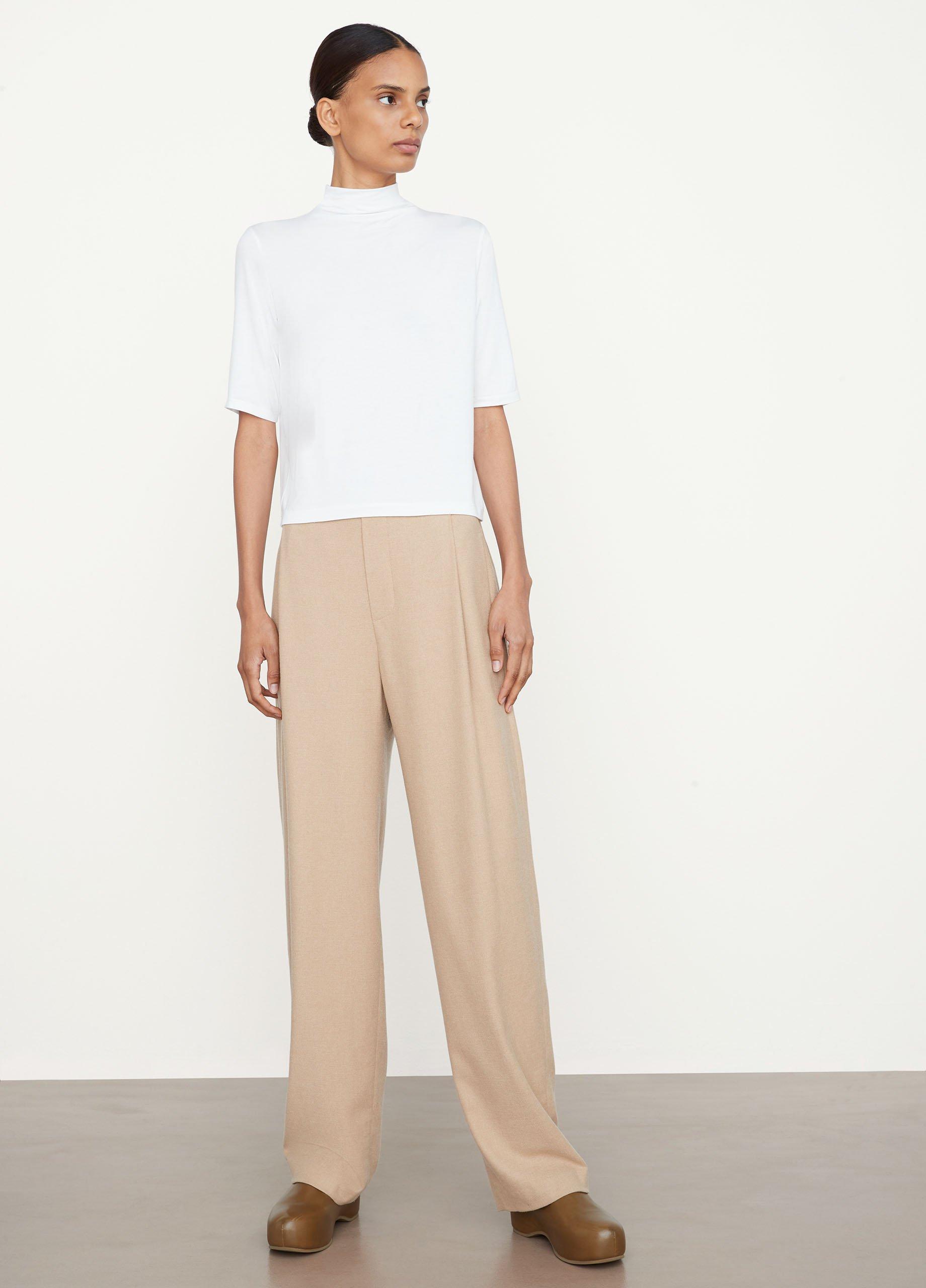 Easy Elbow Sleeve Funnel Neck Shirt image number 0