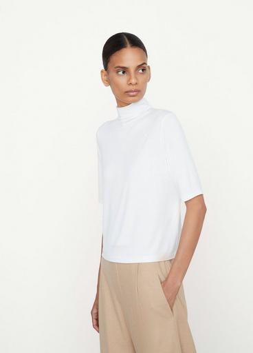 Easy Elbow Sleeve Funnel Neck Shirt image number 2