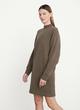 French Terry Long Sleeve Sweatshirt Dress image number 2