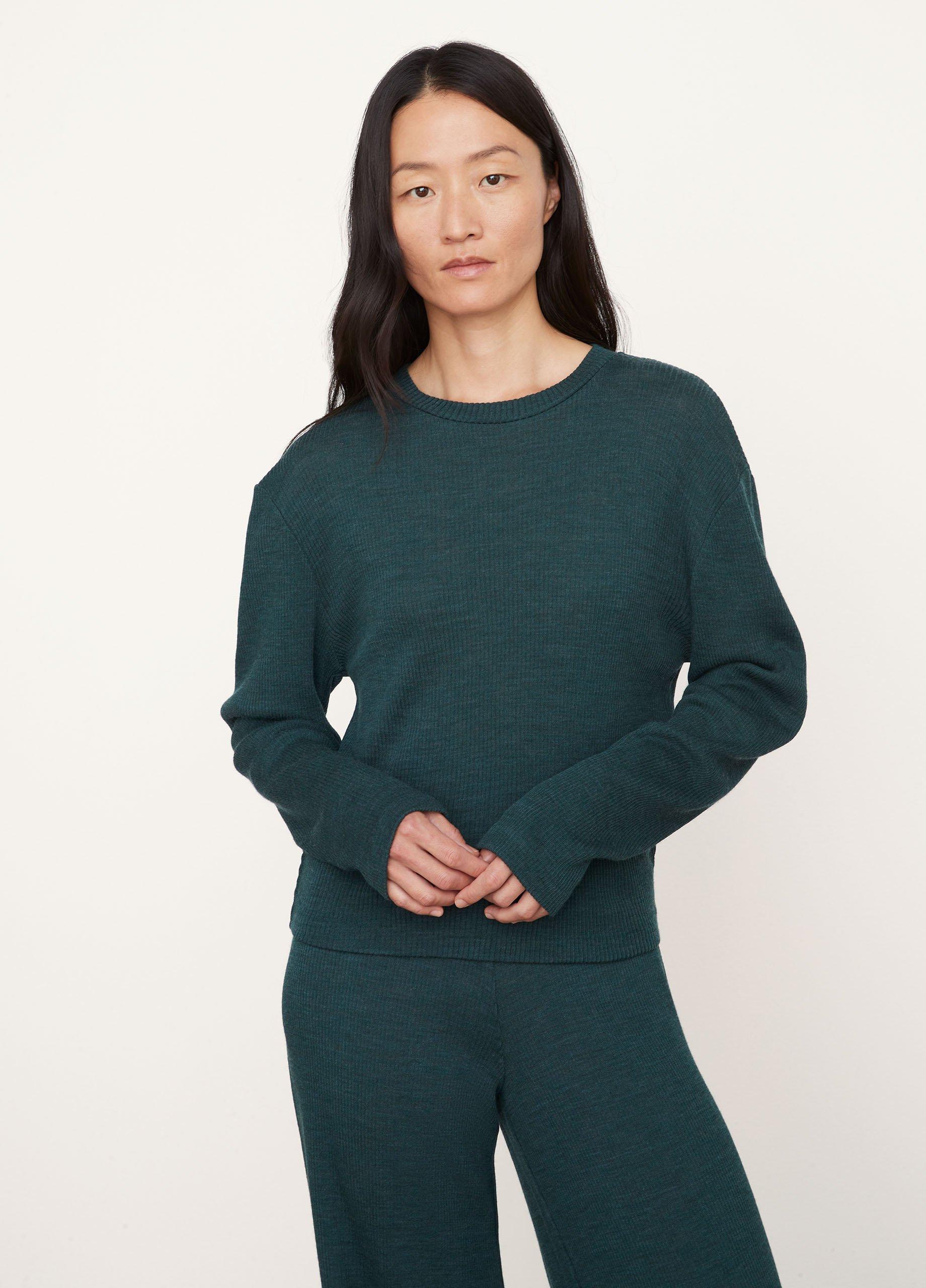 Ribbed Wide Sleeve Nipped-Waist Top image number 1