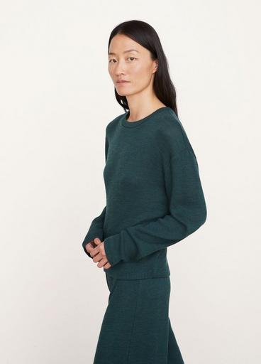 Ribbed Wide Sleeve Nipped-Waist Top image number 2
