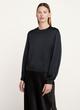 Pleated-Cuff Crew Neck Blouse image number 1