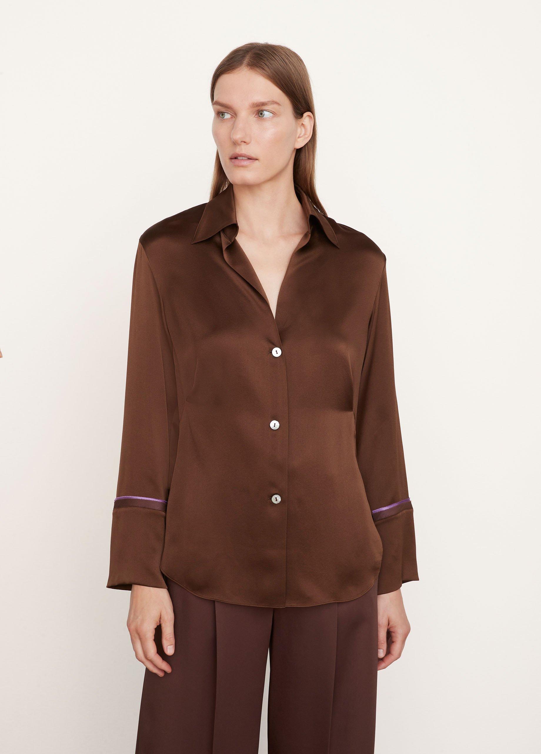 Tipping Shaped Long Sleeve Blouse image number 1