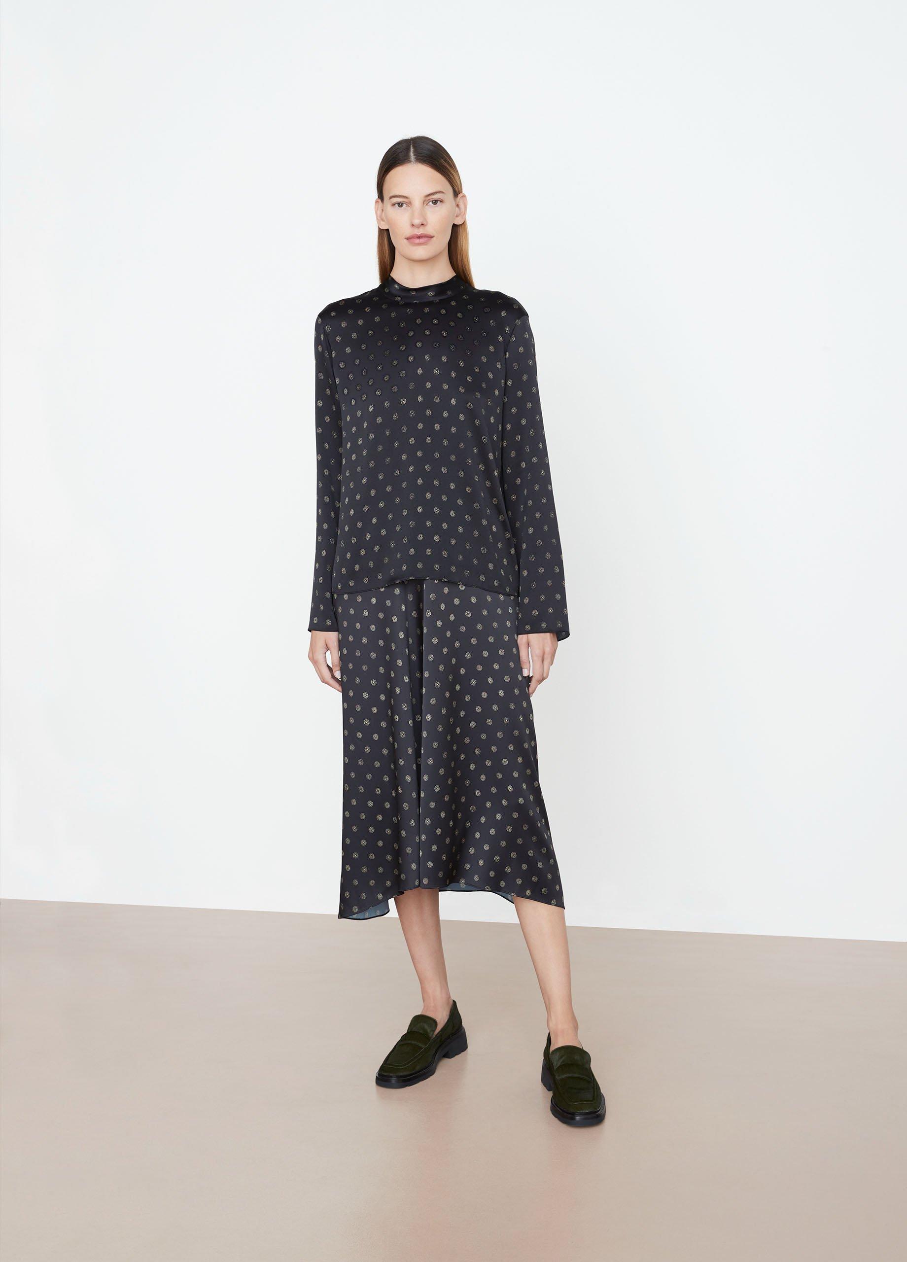 Sun Dot Mock Neck Blouse image number 0