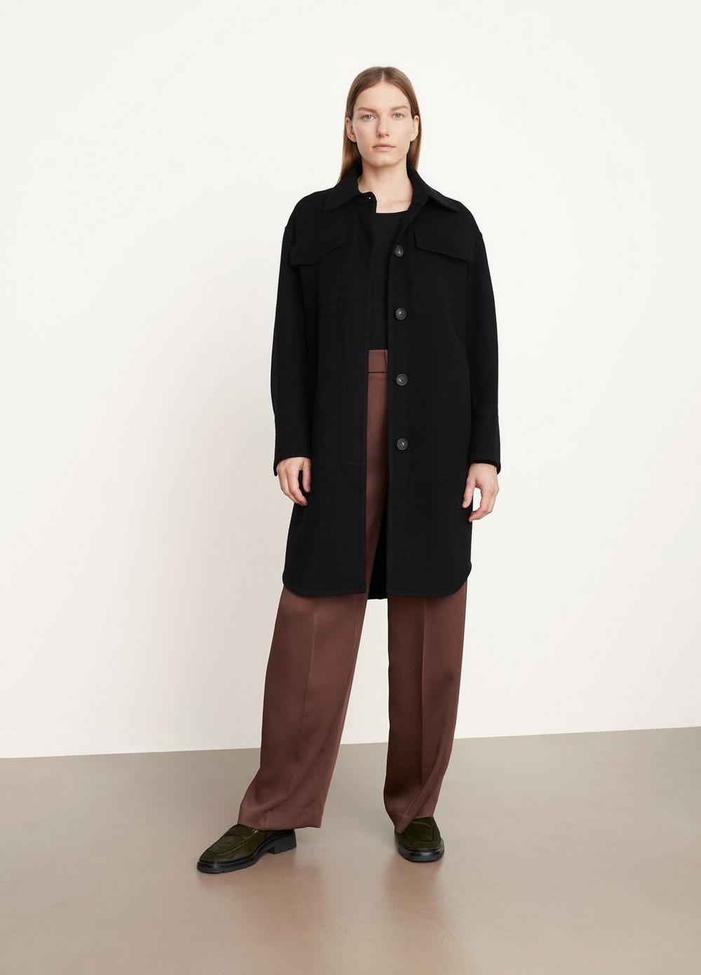 Brushed Wool Shirt Coat in Jackets & Outerwear | Vince