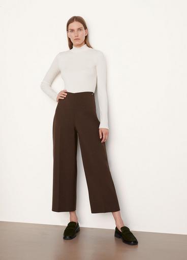Double Wool Cropped Wide-Leg Pant image number 1