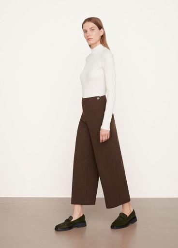 Double Wool Cropped Wide-Leg Pant image number 2