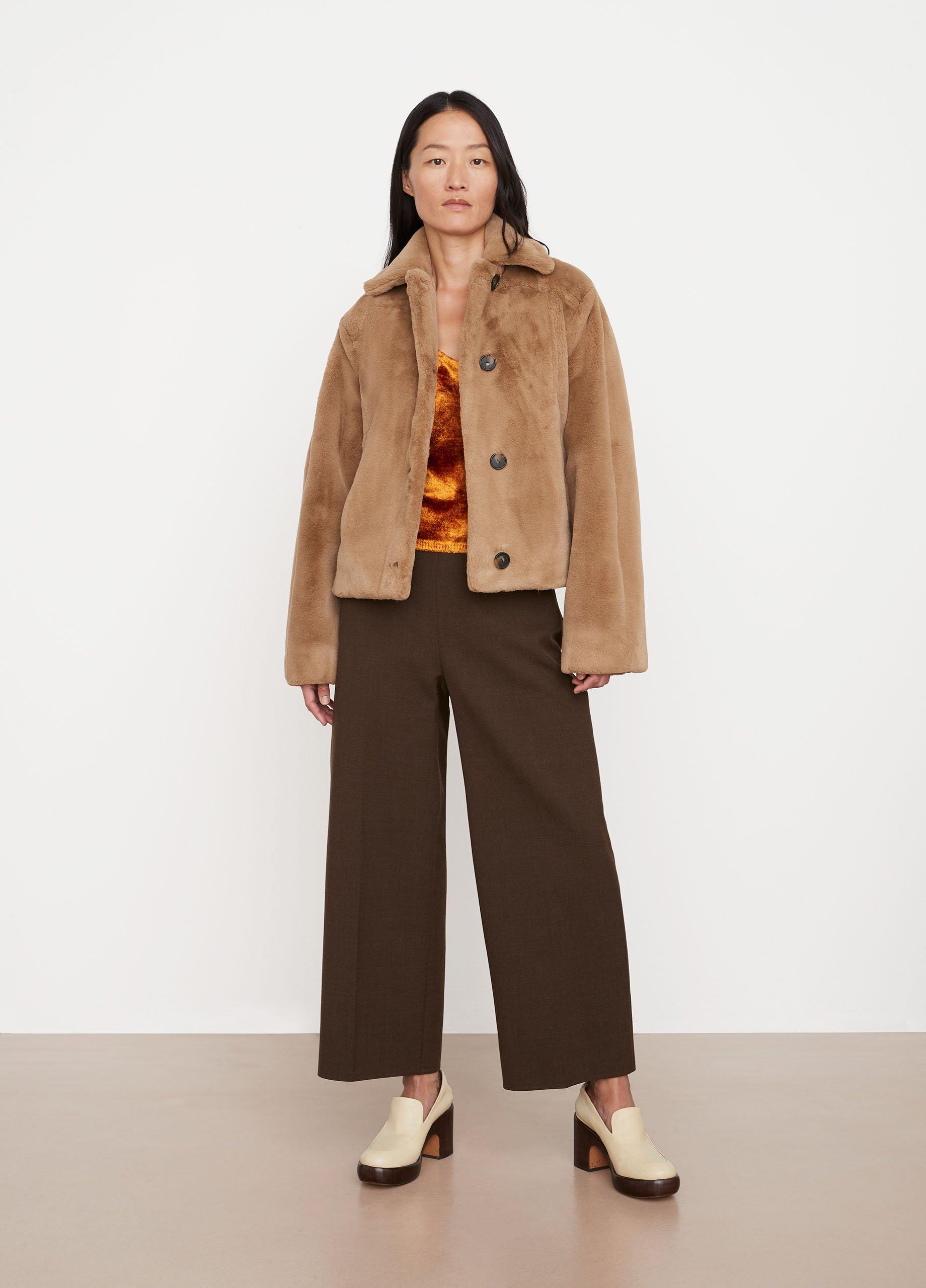 Faux-Fur Trucker Jacket image number 0