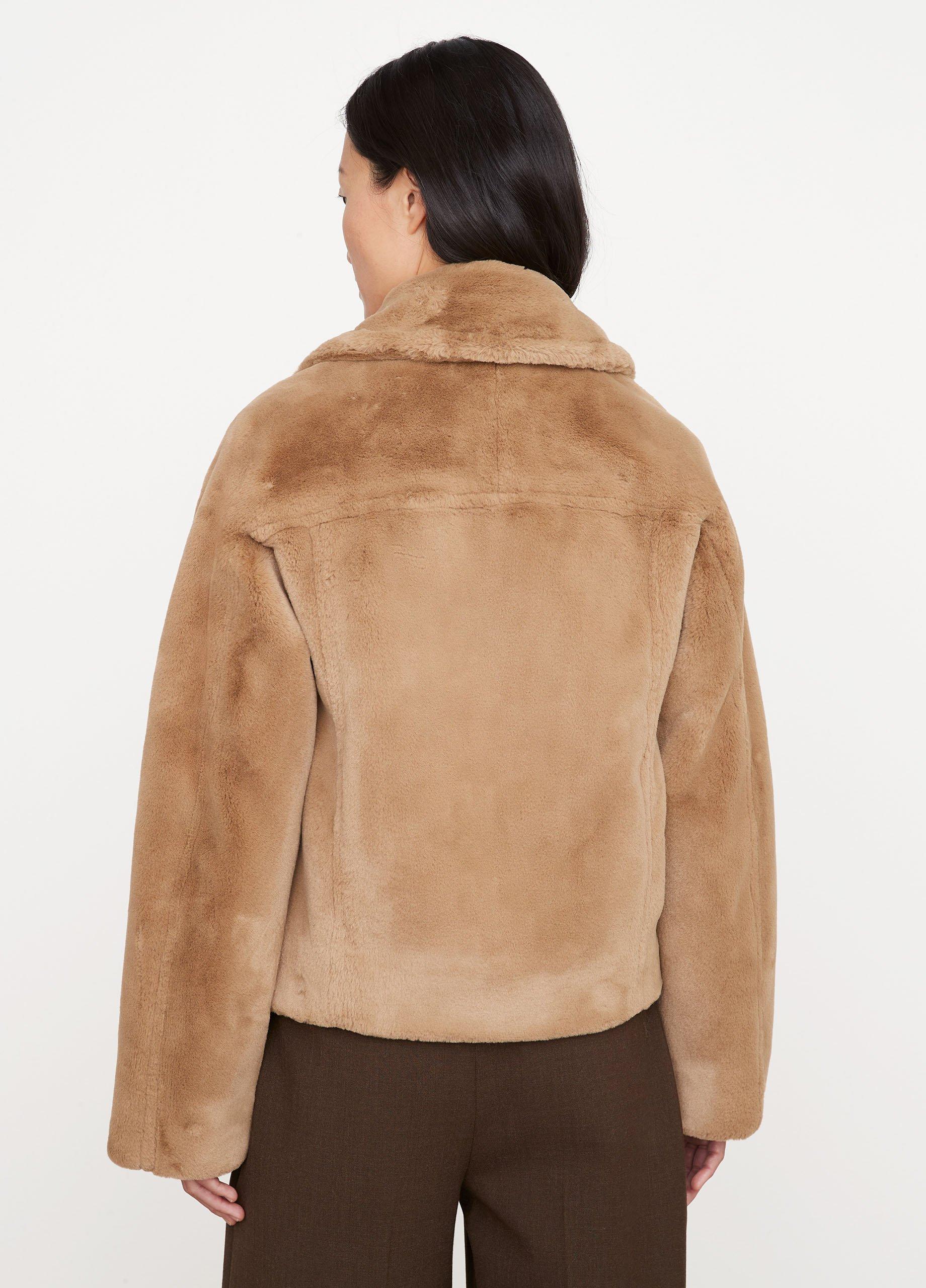 Faux-Fur Trucker Jacket image number 3